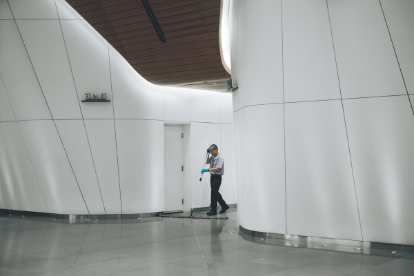 Mopping corridor
