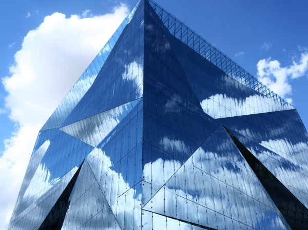 Glass building